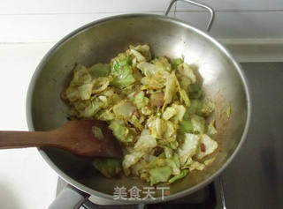 手撕包菜的做法步骤:7