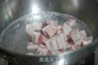 木瓜红烧肉的做法步骤:3