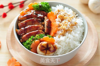 照烧鸡腿饭的做法步骤:12