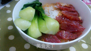 广式腊味煲仔饭（电锅版）的做法步骤：7