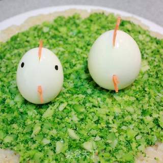 小鸡快跑迎新春-----萌鸡宝宝饭的做法步骤:8