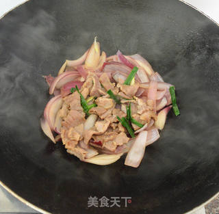 洋葱炒肉片的做法步骤:7