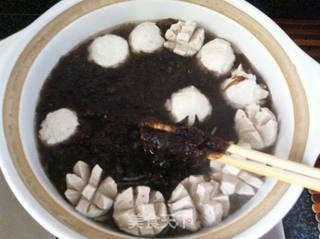 紫菜肉丸汤的做法步骤:9