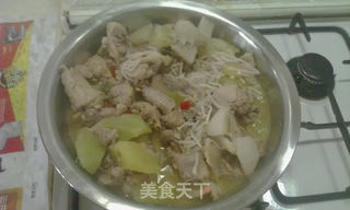酸辣金汤鸡的做法步骤:9