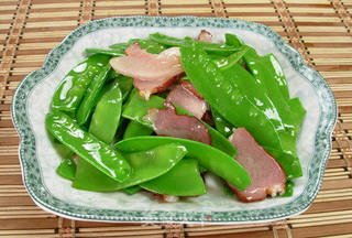 腊味荷兰豆的做法步骤:8