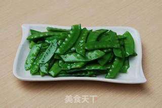 腊味荷兰豆的做法步骤:5