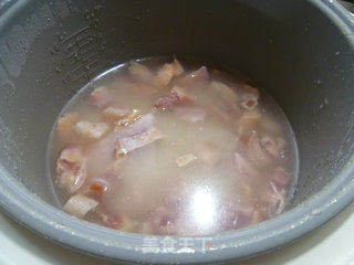 腊鸡腿蚕豆饭的做法步骤:10