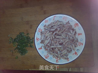孜然鱿鱼炒饭的做法步骤:4