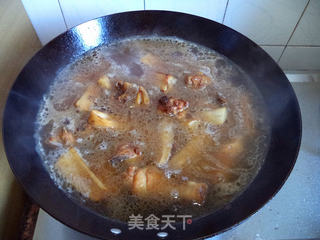 莲藕焖鸡块的做法步骤:6
