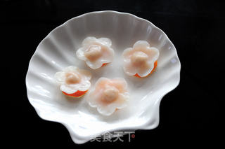 【水晶梅花虾饺】的做法步骤:8