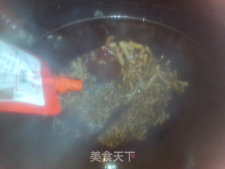 孜然鱿鱼炒饭的做法步骤:6