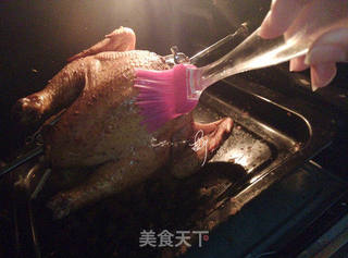蜜汁黑胡椒烤全鸡的做法步骤:10