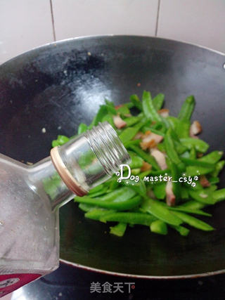 【荷兰豆炒烧肉】的做法步骤:7