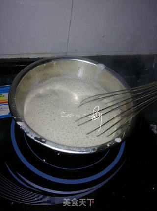 黑白芝麻豆腐的做法步骤:5