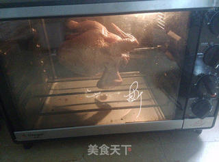 蜜汁黑胡椒烤全鸡的做法步骤:8