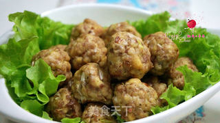 空气炸锅版豆腐牛肉丸子的做法步骤:11