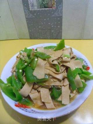 千张青椒的做法步骤:6