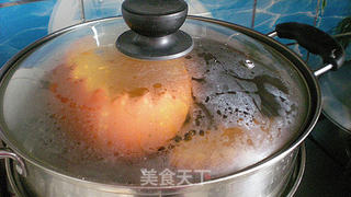 南瓜盅八宝饭的做法步骤:4