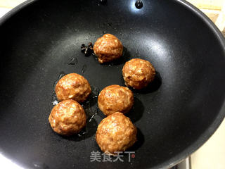 鸿运当头(少油版红烧狮子头)的做法步骤:8