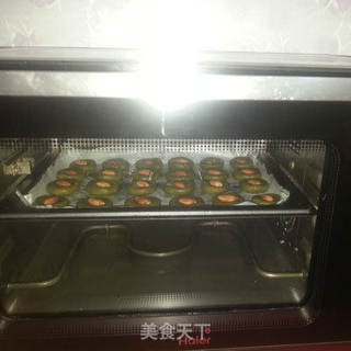 抹茶杏仁饼干——下午茶好吃点的做法步骤:8