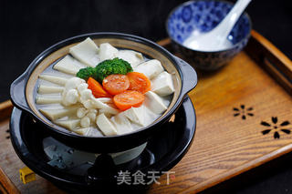 鱼糕豆腐锅的做法步骤:8