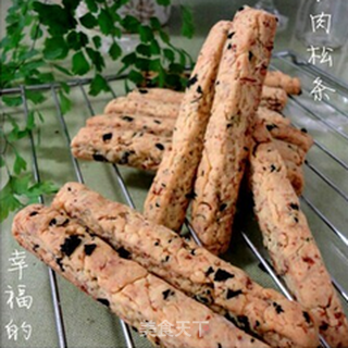 【海苔肉松条】咸味饼干的做法步骤:10
