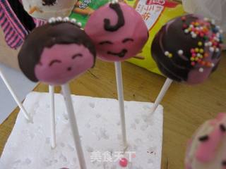 女孩棒棒糖蛋糕的做法步骤:7