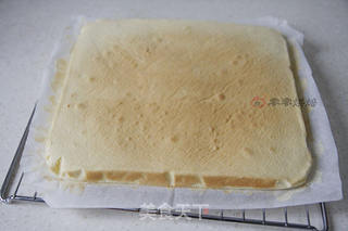 花纹戚风蛋糕卷的做法步骤:14