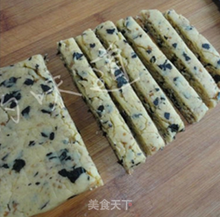 【海苔肉松条】咸味饼干的做法步骤:8
