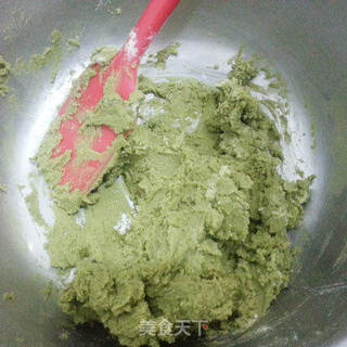 抹茶杏仁饼干——下午茶好吃点的做法步骤:5
