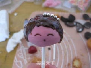 女孩棒棒糖蛋糕的做法步骤:6