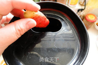 草莓鲜橙果汁的做法步骤:4