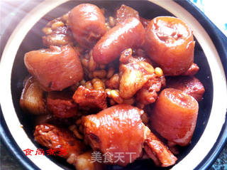 黄豆猪尾煲的做法步骤:9