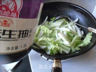 鸡心烧白菜的做法步骤:5