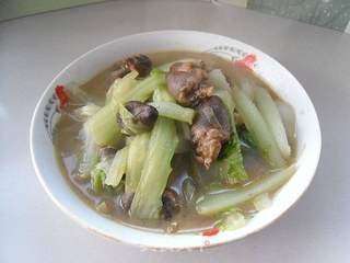 鸡心烧白菜的做法步骤:9