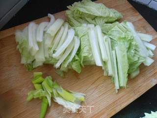 鸡心烧白菜的做法步骤:2