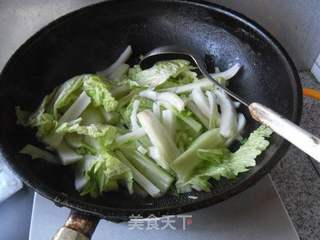 鸡心烧白菜的做法步骤:4