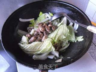 鸡心烧白菜的做法步骤:6