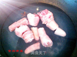 黄豆猪尾煲的做法步骤:4