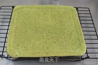【番茄配方】抹茶红豆蛋糕卷——只是听名字就如此的优雅浪漫的做法步骤:9