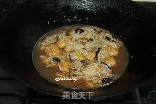 香菇麻油鸡米饭的做法步骤:8