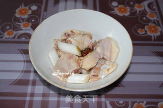 香菇麻油鸡米饭的做法步骤:4