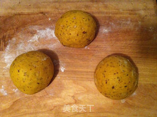 南瓜红豆土司的做法步骤:4
