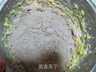 巧克力豆可可酥饼的做法步骤:3