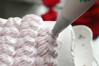 【番茄配方】玫瑰情人节蛋糕——送玫瑰不如送玫瑰蛋糕的做法步骤:9