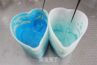 【番茄配方】蓝色妖姬芝士蛋糕——情人节花与蛋糕缺一不可的做法步骤:3