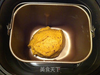 南瓜红豆土司的做法步骤:3