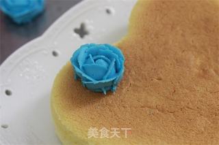 【番茄配方】蓝色妖姬芝士蛋糕——情人节花与蛋糕缺一不可的做法步骤:13