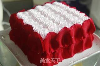 【番茄配方】玫瑰情人节蛋糕——送玫瑰不如送玫瑰蛋糕的做法步骤:10