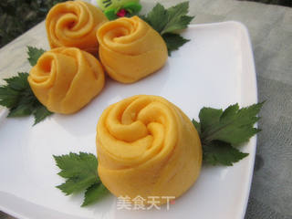 玫瑰花馒头的做法步骤:11
